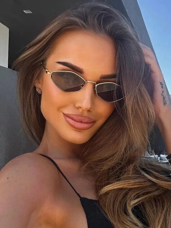 Miu Miu Women Sunglasses Gold Grey Geometric MU56ZS REGARD ZVN5S0 NEW AUTHENTIC main image 8